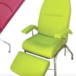 FAUTEUIL DE PRÉLÈVEMENT DU SANG CHROMÉ