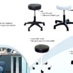 TABOURET À VERIN À GAZ AVEC DOSSIER